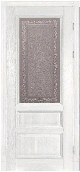 Дверь Аристократ № 2 ольха БЕЛАЯ ЭМАЛЬ