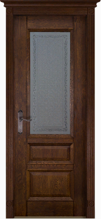 Дверь Аристократ № 2 ольха МАХАГОН